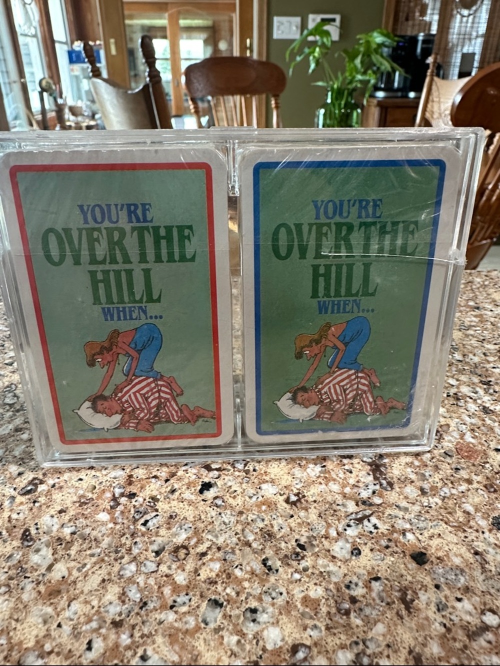 Vintage "You're Over The Hill When..." Greeting Card Decks (Set of 2)